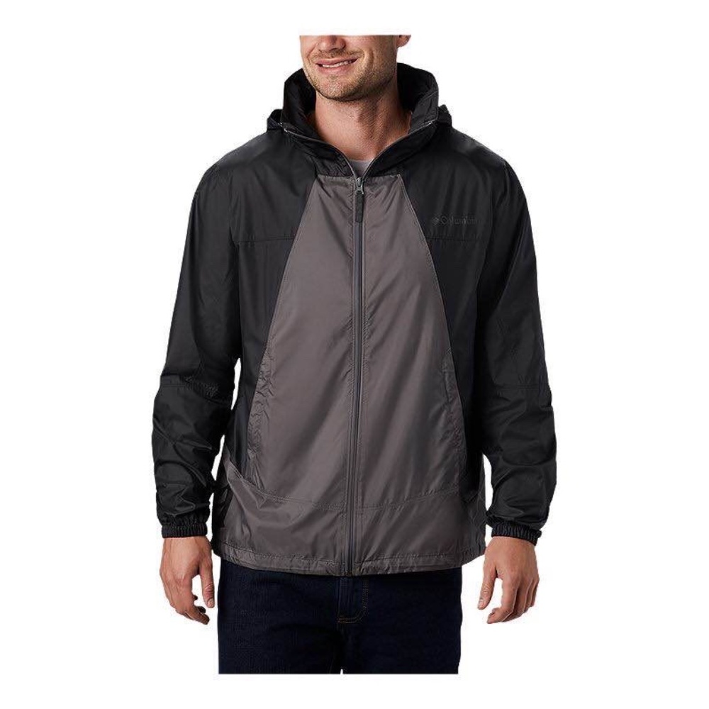 BRAND NEW men columbia point park windbreaker jacket water resistant upf 40 S - Picture 2 of 8